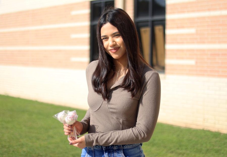 SWEET. Senior Emma Barron Davila recently started a strawberry and cake pop business around January 2023. She started an Instagram page where you can DM to order. “Me and my passion for baking motivated me, “ Barron said, “I feel really proud of myself because it’s something I had been wanting to do and it’s going great.”