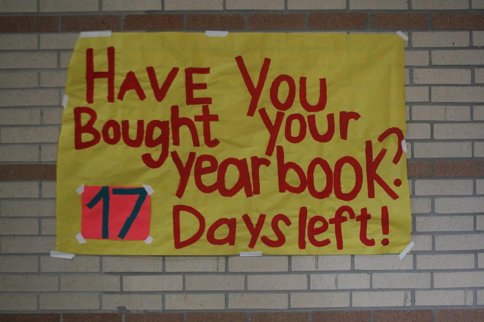 17 Days left to get your yearbook.