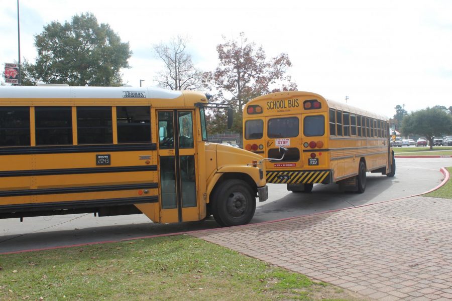NEW SET OF WHEELS.  Conroe ISD purchases new buses to help with transportation to school events and activities. About 52,000 students are eligible for bus service. 