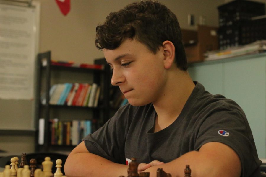 Brylando Rivera (9th) is thinking about his next move that Brandon Dietrich currently made.