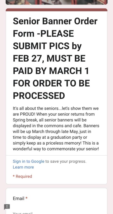 Senior Banners on sale now