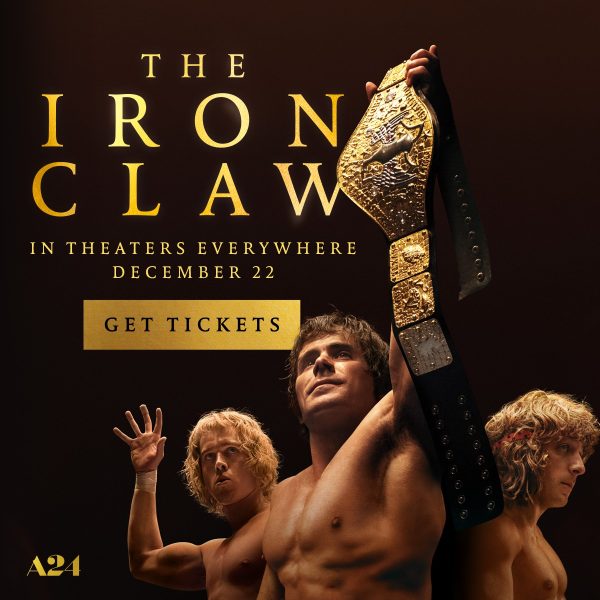 The promotional movie poster for The Iron Claw.