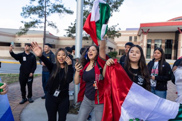 Navigation to Story: Students walk out to protest Trump mass-deportation policies