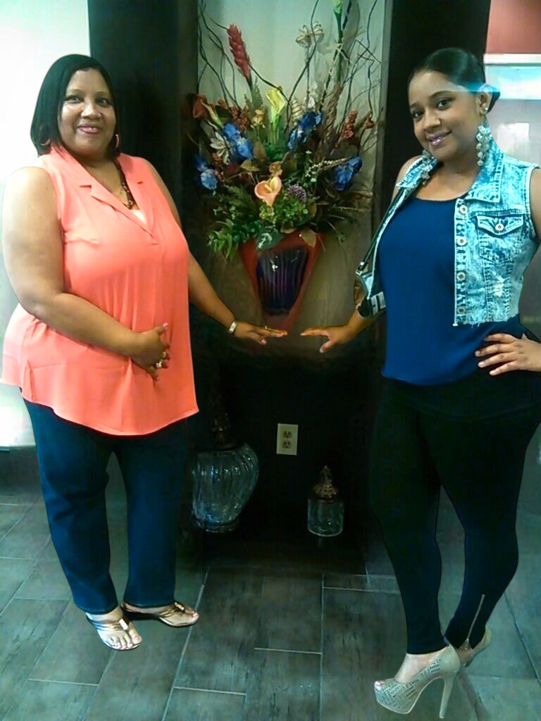 Life skills assistant Lillian Robinson poses with her daughter Dorian Robinson.