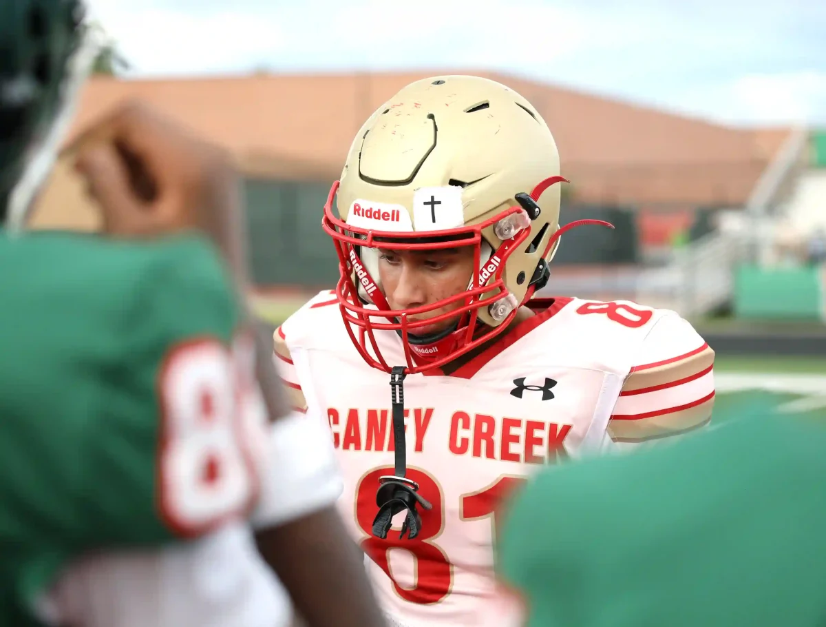 LEAD ROLE. Freshman Julio Escareno watches the ref flip the coin to tell both teams who gets to pick the ball first on Wednesday, Sept. 24, 2025. Escareno was picked to be one of the captains of this game. 