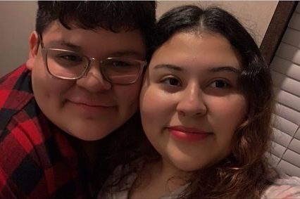 Senior Ervin Bonilla (left) poses with his sister Cristina Bonilla (right). Cristina inspired Ervin to join as many clubs as possible before she graduated, leading him to speech and debate.